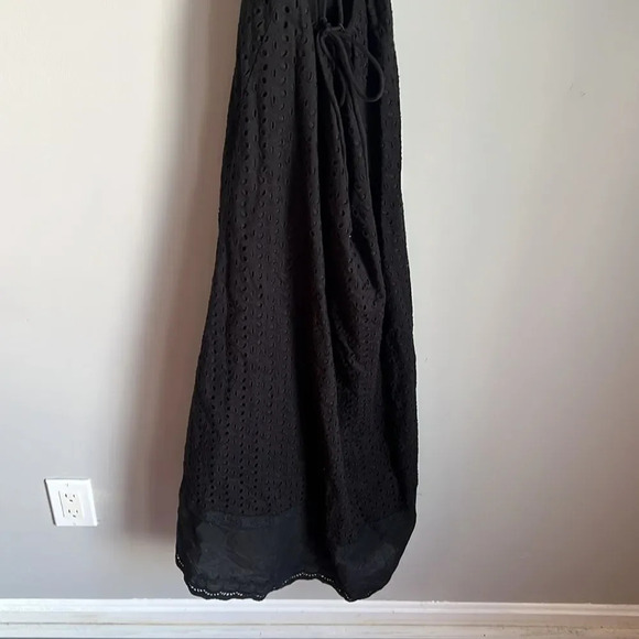 Maia Bergman Women's Crochet Eyelet Open Back Maxi Dress - Picture 7 of 15